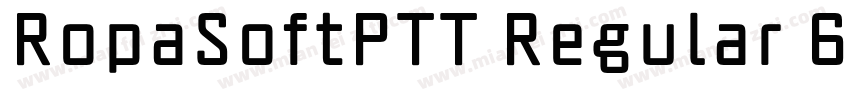 RopaSoftPTT Regular 6字体转换